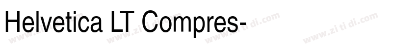 Helvetica LT Compres字体转换